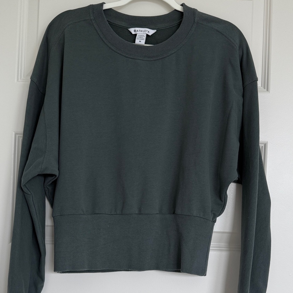 Athleta Grey/Green Sweatshirt